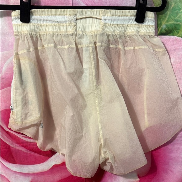 NWT - Lululemon Athletica Cream Athletic Shorts - Picture 4 of 7